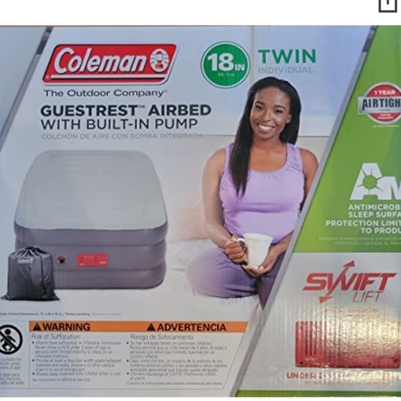 Coleman Other Coleman Guestrest Airbed With Builtin Pump Poshmark